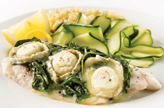 Goat Cheese and Spinach Tilapia – Rachelle Béry