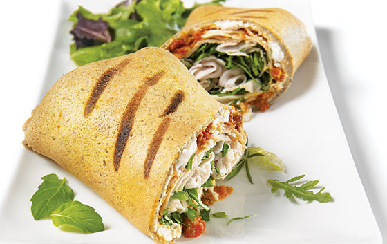 Turkey buckwheat crêpe paninis – Rachelle Béry