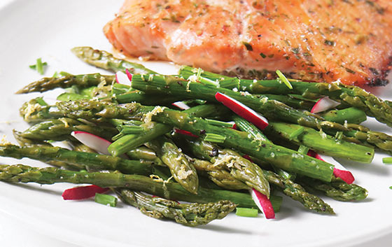 Warm Asparagus and Radish Salad – Rachelle Béry