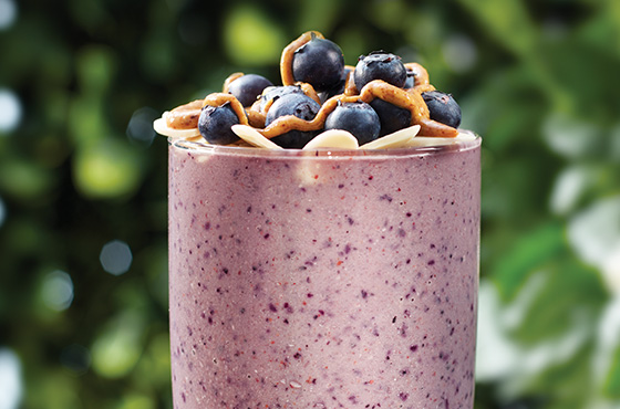 Smoothie bleuets et chou-fleur