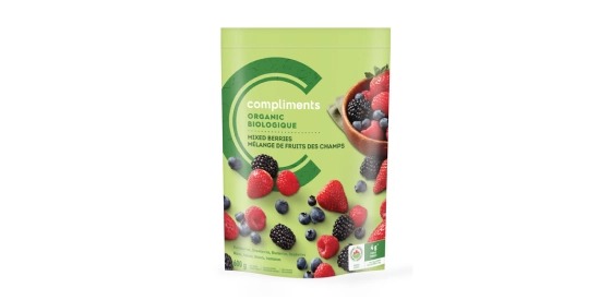 Compliments Organic Frozen mixed berries