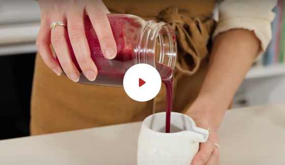 Red beet crystal dressing