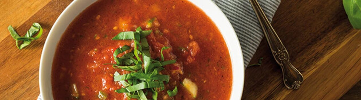 Tomato and watermelon gazpacho