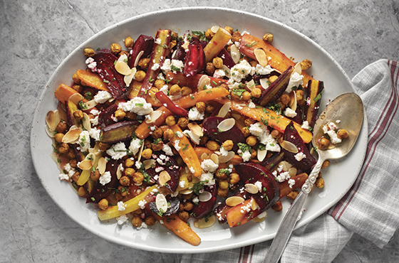 Oven-roasted spicy chickpeas and root vegetables – Rachelle Béry