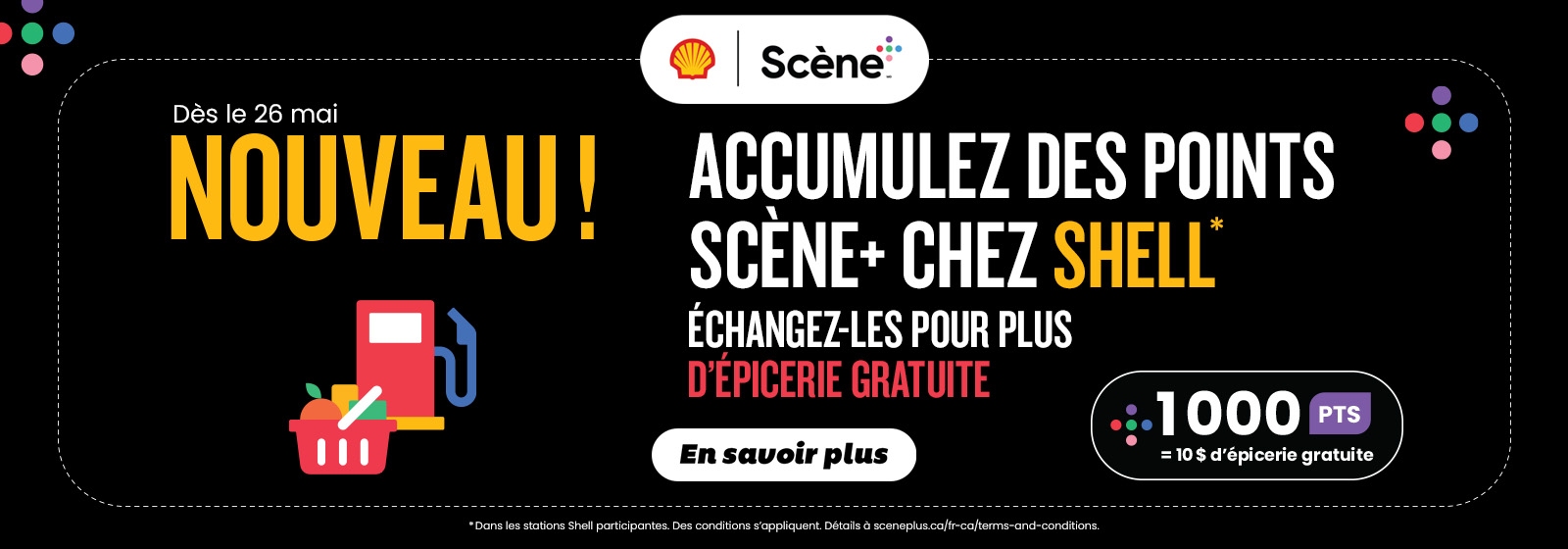 Accumulez des points scene plus chez shell.