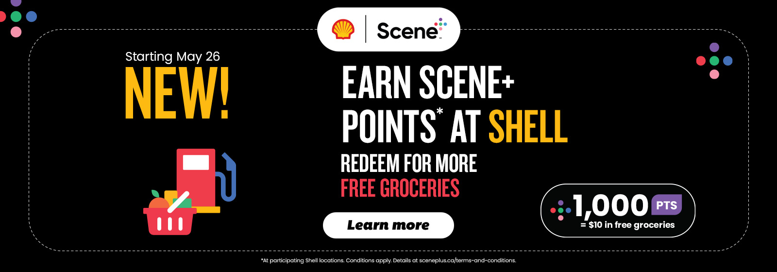 Earn scene plus points at shell.