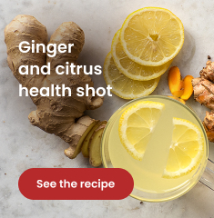 Ginger and citrus health shot