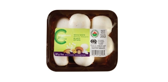 Whole White Mushrooms Compliments Organic