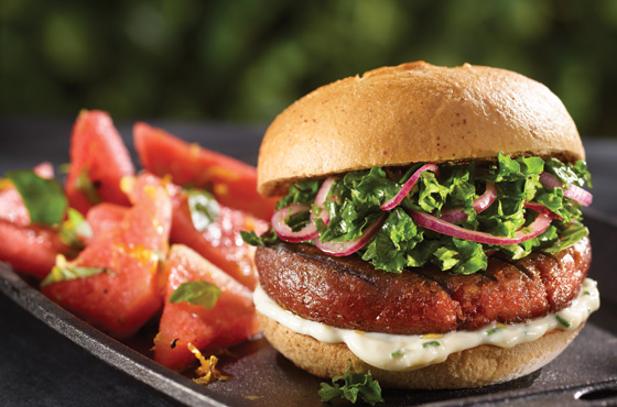 Vegan Burgers with Aioli and Marinated Green Kale – Rachelle Béry