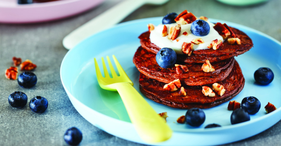 Chocolate, Pecan and Yogurt Protein Pancakes – Rachelle Béry