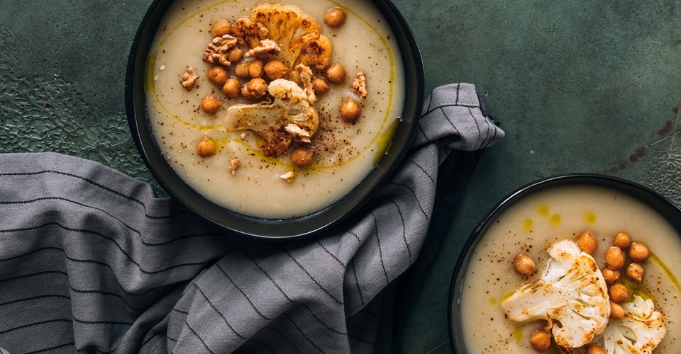 Creamy cauliflower-leek soup – Rachelle Béry