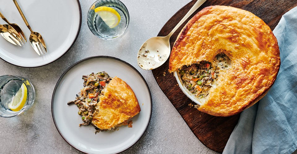 Pulled mushroom pot pie – Rachelle Béry