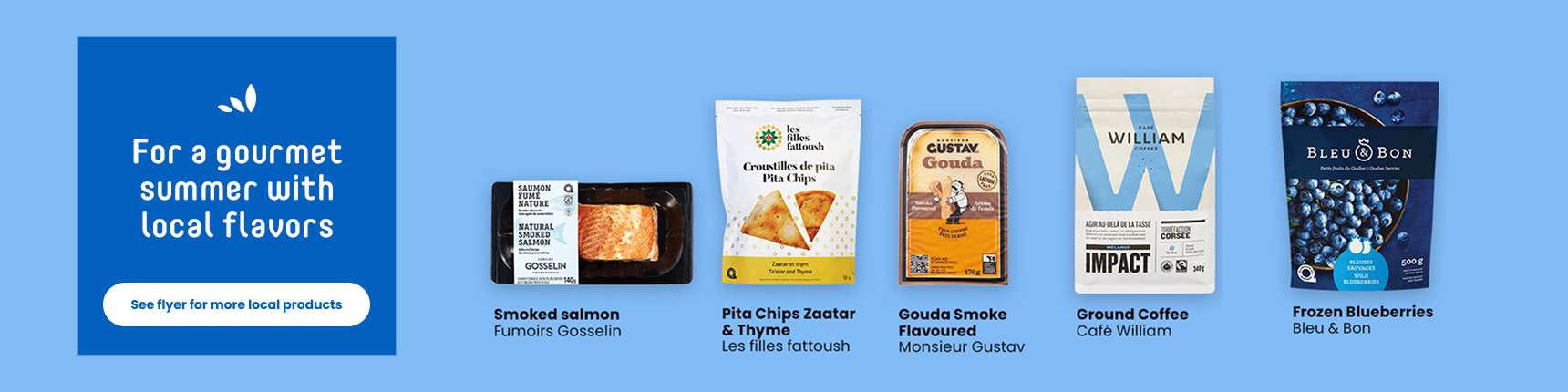 For a gourmet summer with local flavors