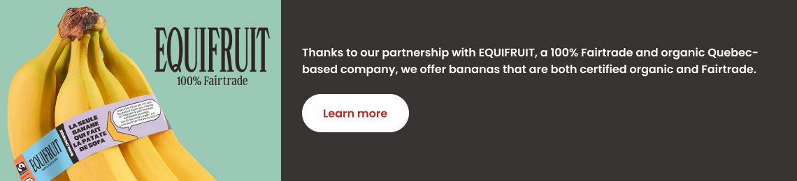 Certified organic and Fairtrade