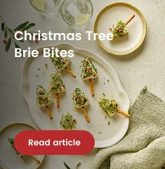 Christmas tree brie bites