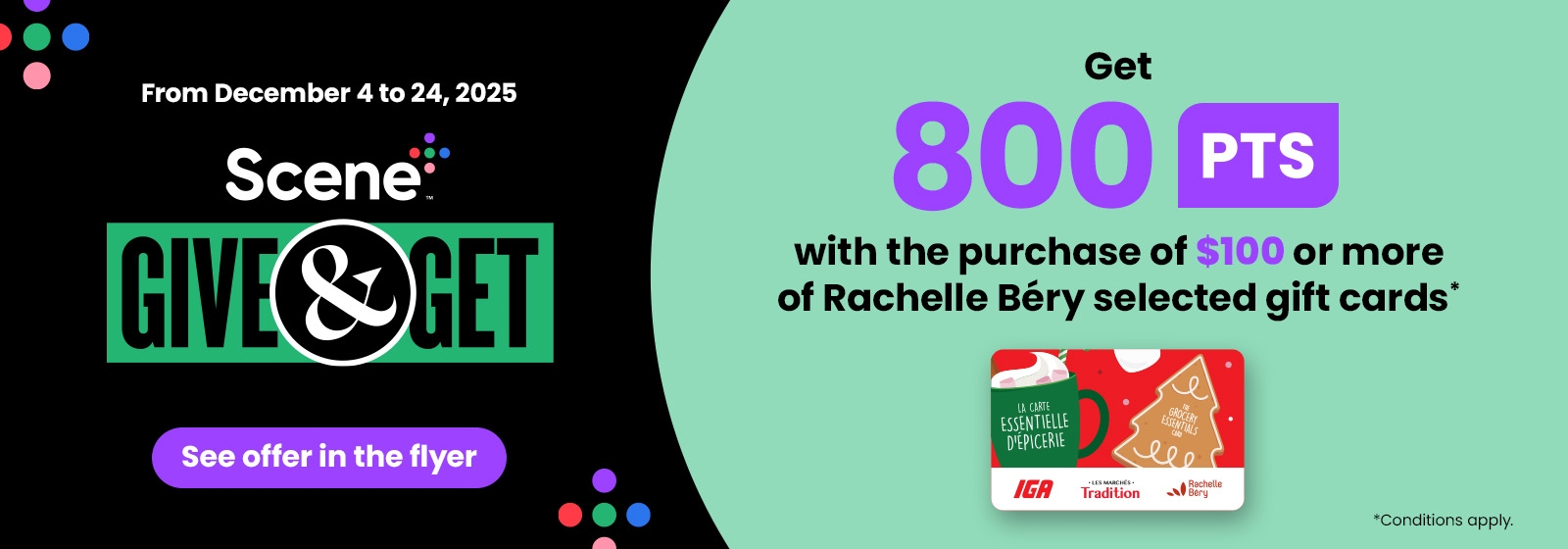 See offer in the flyer conditions apply