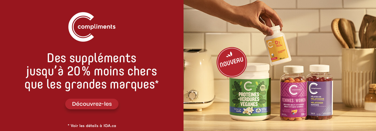 Compliments des supplements jusqu a 20% moins chers que les grandes marques